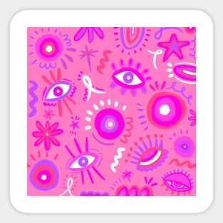 PINK EYES Sticker